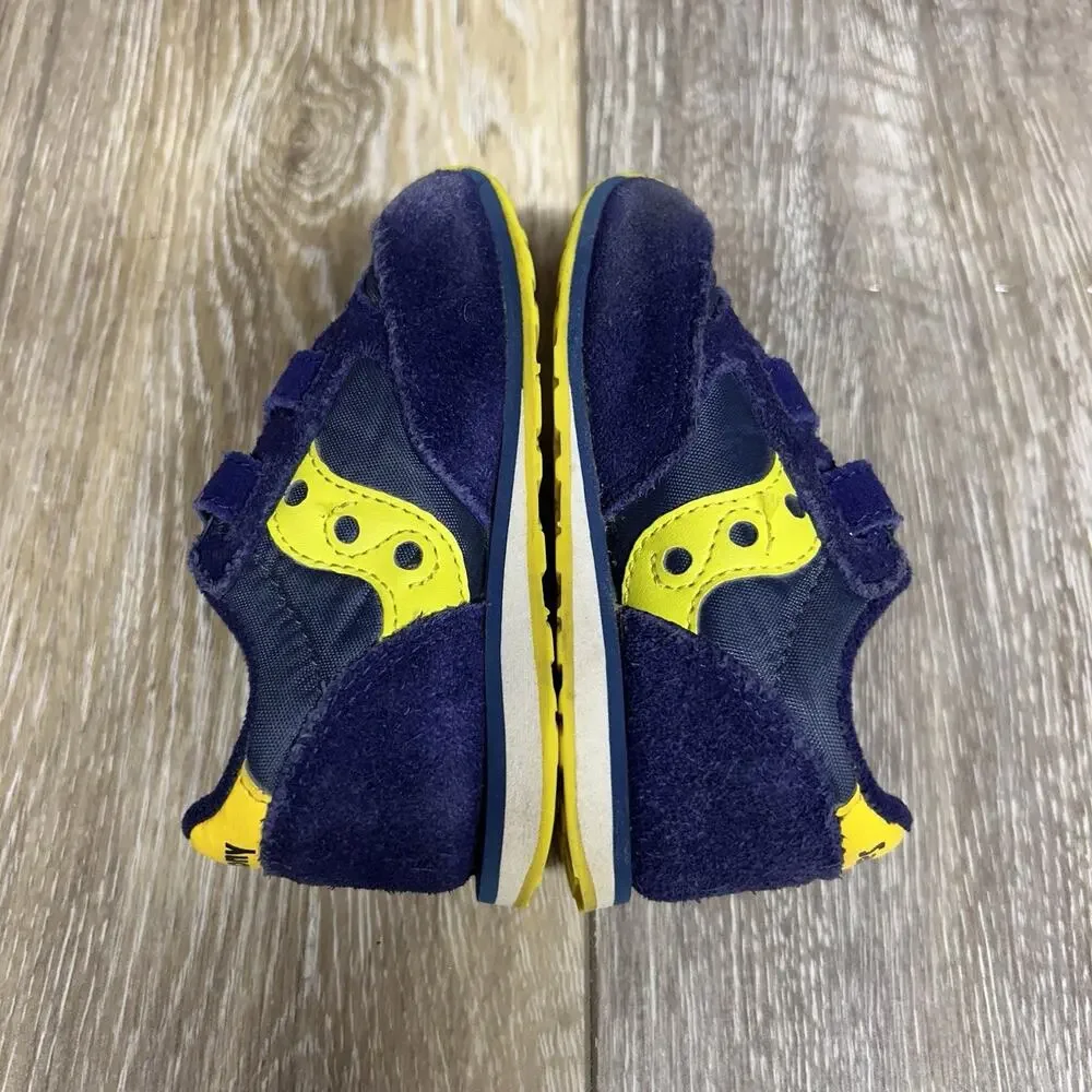 Saucony Jazz Low Pro SL264801 Blue Yellow Youth Infant US Size 5.5 Sneaker Shoes